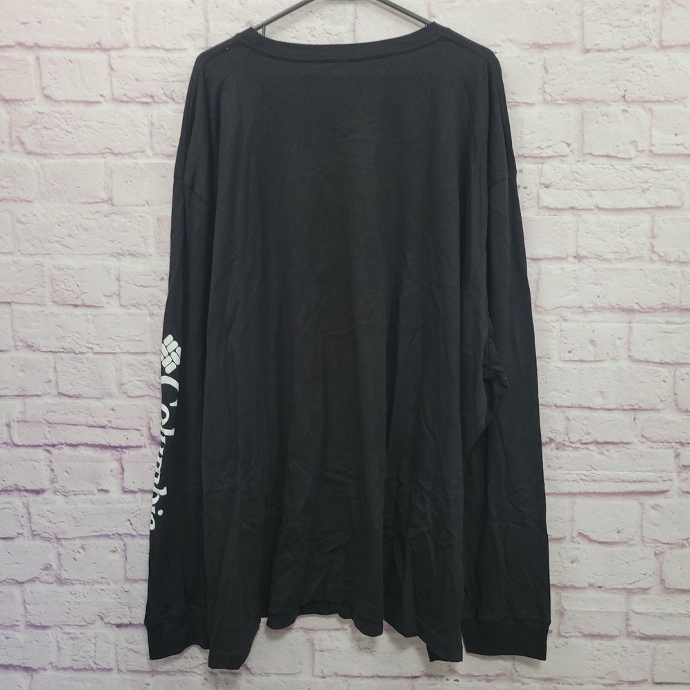 NEW Columbia PFG Black Graphic Tee Shirt Mens 5X Long Sleeve Outdoor Gorpcore - Picture 2 of 10